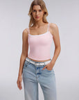 Square Neck Layered Tank Top