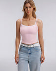 Square Neck Layered Tank Top
