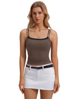 Square Neck Layered Tank Top