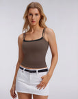 Square Neck Layered Tank Top