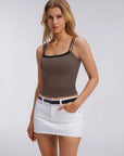 Square Neck Layered Tank Top