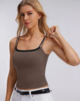 Square Neck Layered Tank Top