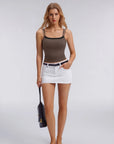 Square Neck Layered Tank Top