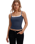 Square Neck Layered Tank Top