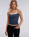 Square Neck Layered Tank Top