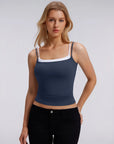 Square Neck Layered Tank Top