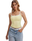 Square Neck Layered Tank Top
