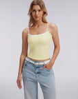 Square Neck Layered Tank Top