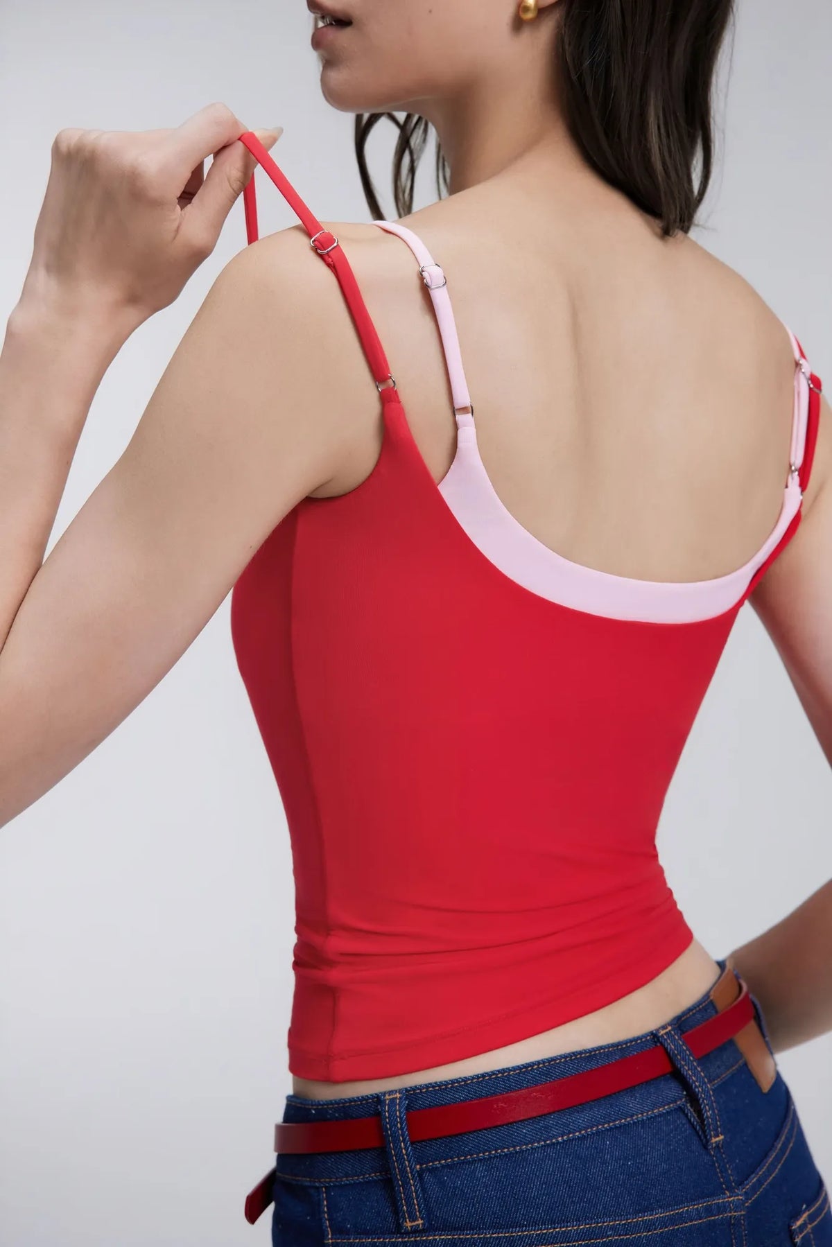 Square Neck Layered Tank Top
