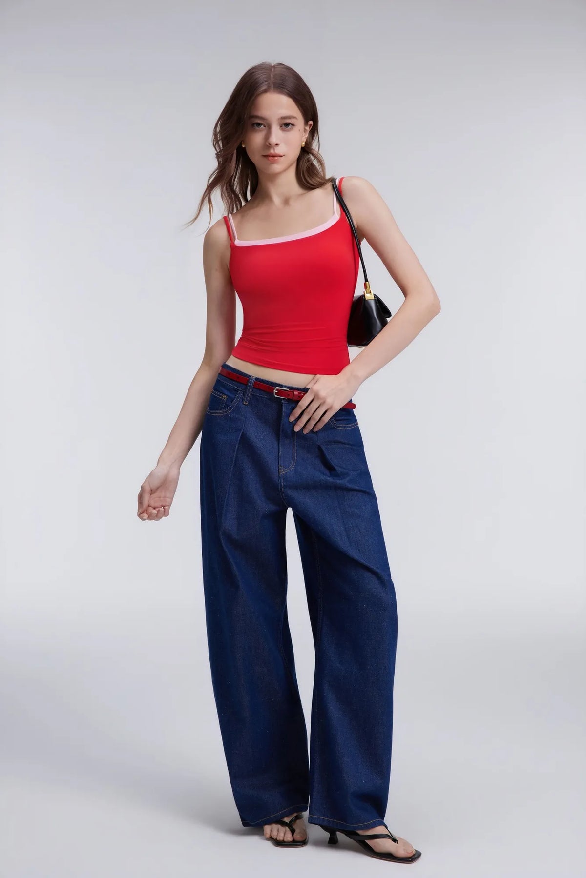 Square Neck Layered Tank Top