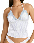 Lace Halter Going Out Tank Top