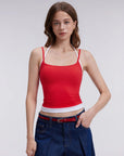 Double Layer Halter Neck Tank Top
