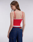 Double Layer Halter Neck Tank Top