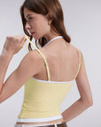 Double Layer Halter Neck Tank Top
