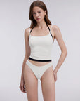 Double Layer Halter Neck Tank Top