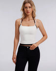 Double Layer Halter Neck Tank Top