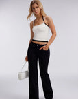 Double Layer Halter Neck Tank Top