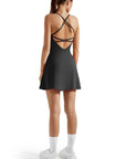 Strappy Backless Dress - SUUKSESS