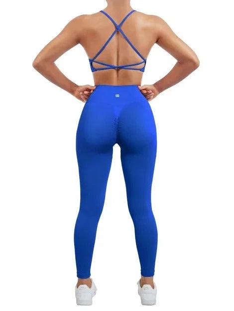 Pocket and Belted Leggings- Purple - Lure Fitness