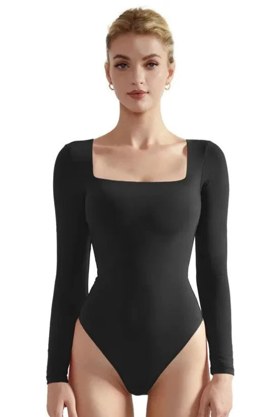 Buttery Soft Square Neck Bodysuit - Long Sleeve