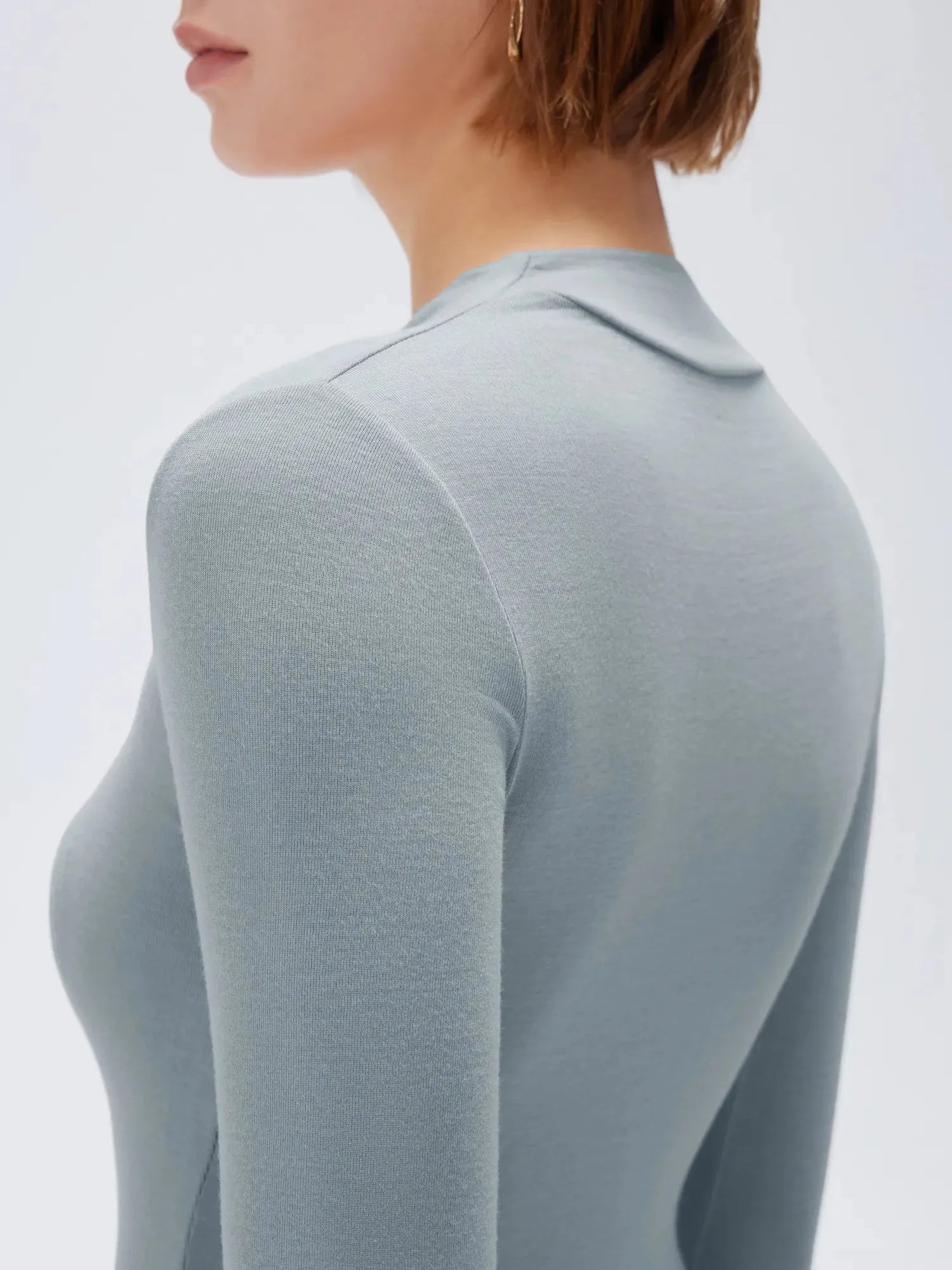 SUUKSESS Modal Cashmere Long Sleeve T Shirts for Women Ultralight Fall Fashion 2025 Trendy Asymmetric Neck Casual Tops-SUUKSESS-SUUKSESS