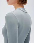 SUUKSESS Modal Cashmere Long Sleeve T Shirts for Women Ultralight Fall Fashion 2025 Trendy Asymmetric Neck Casual Tops-SUUKSESS-SUUKSESS