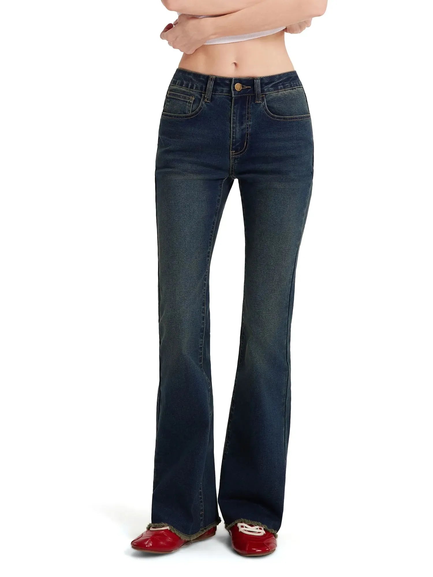 MovaFit Stretchy Bootcut Jean-SUUKSESS-Vintage Blue-2-SUUKSESS