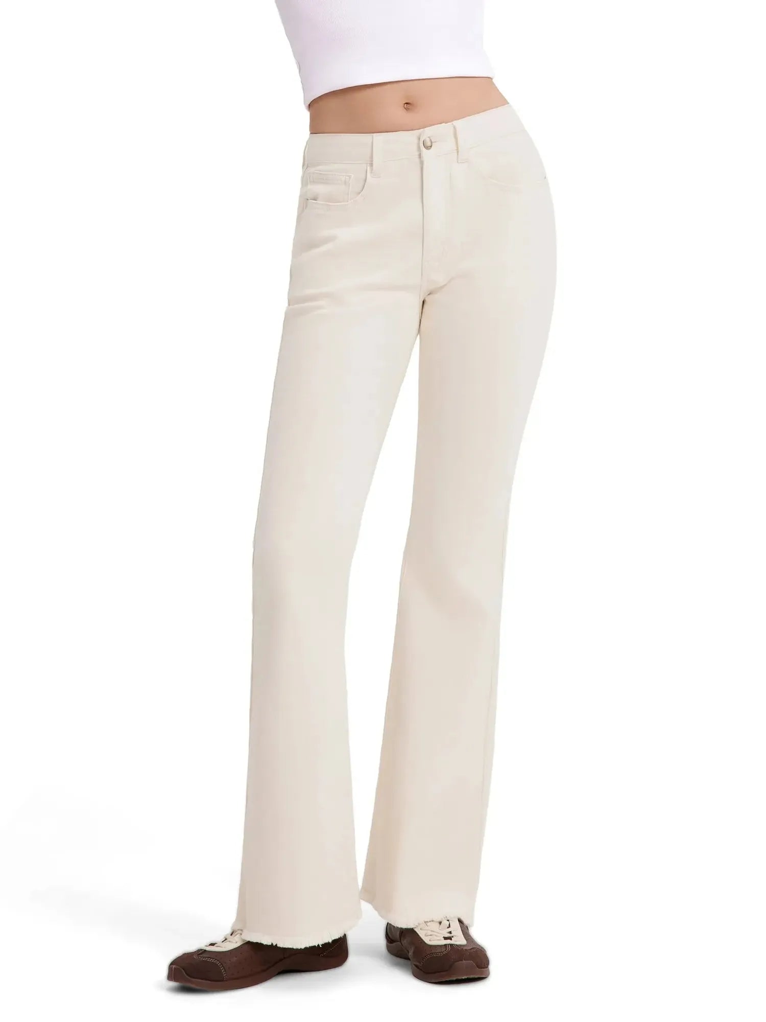 MovaFit Stretchy Bootcut Jean-SUUKSESS-Apricot-2-SUUKSESS