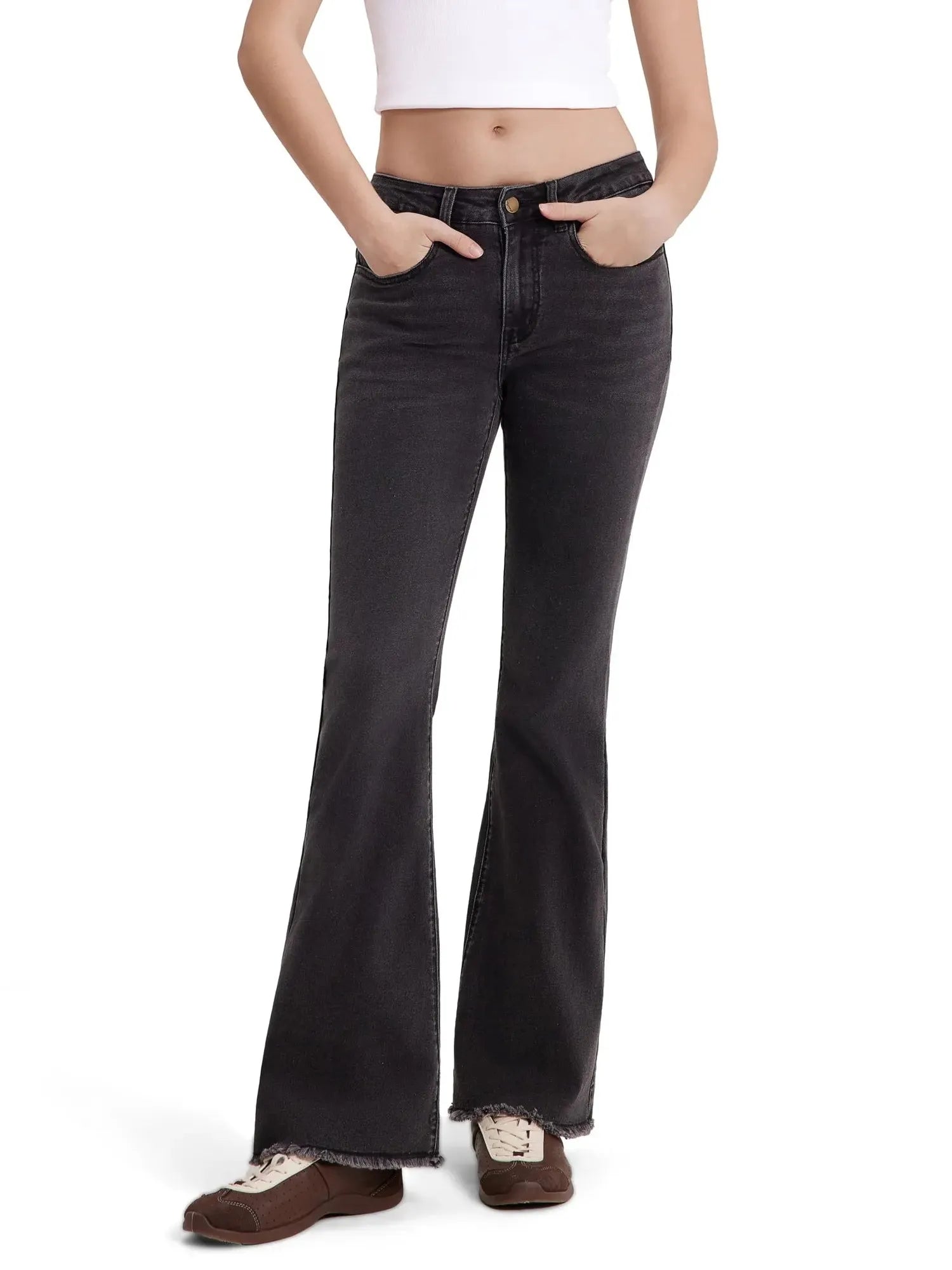 MovaFit Stretchy Bootcut Jean-SUUKSESS-Black-2-SUUKSESS