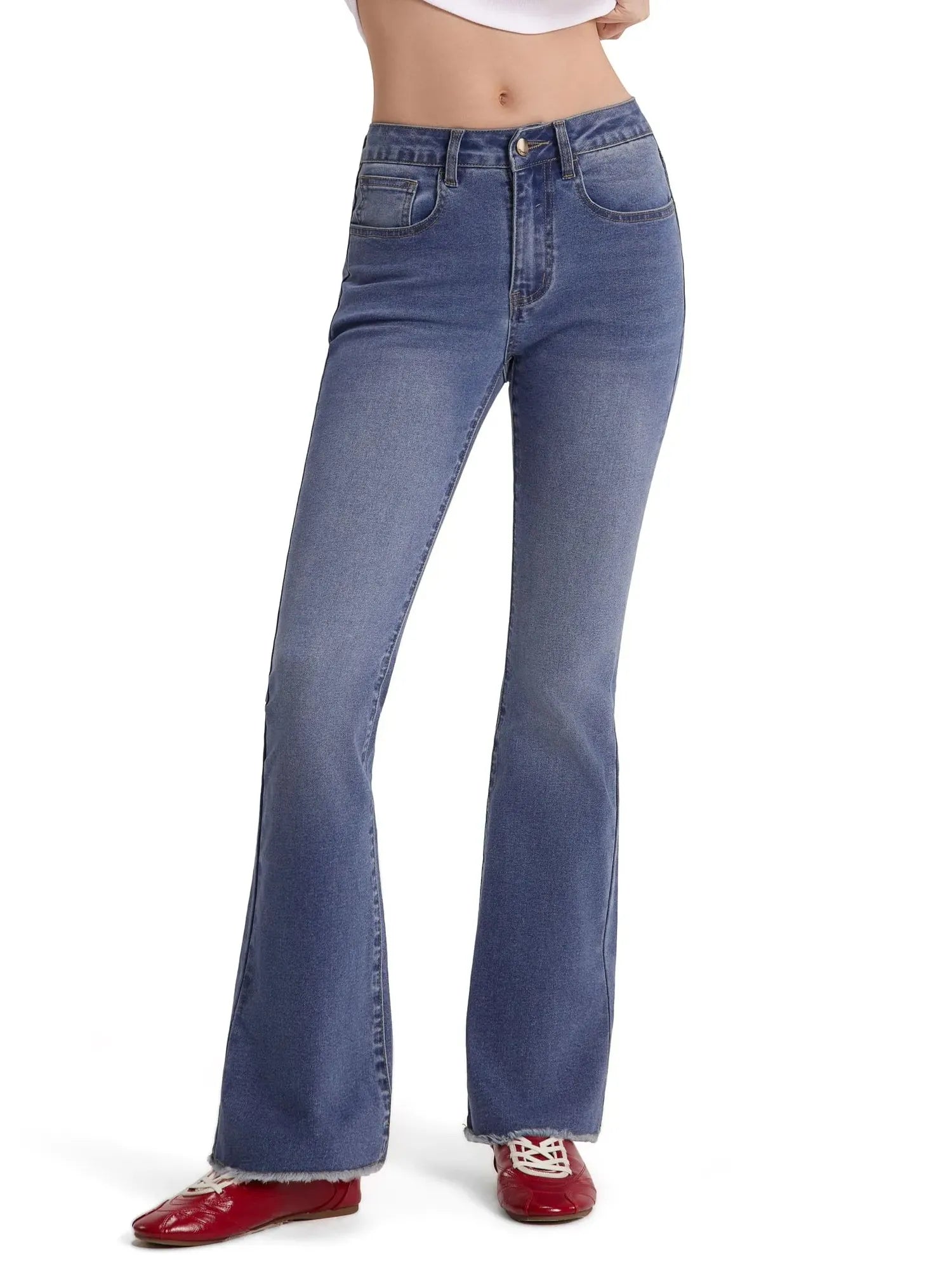 MovaFit Stretchy Bootcut Jean-SUUKSESS-Sky Blue-2-SUUKSESS