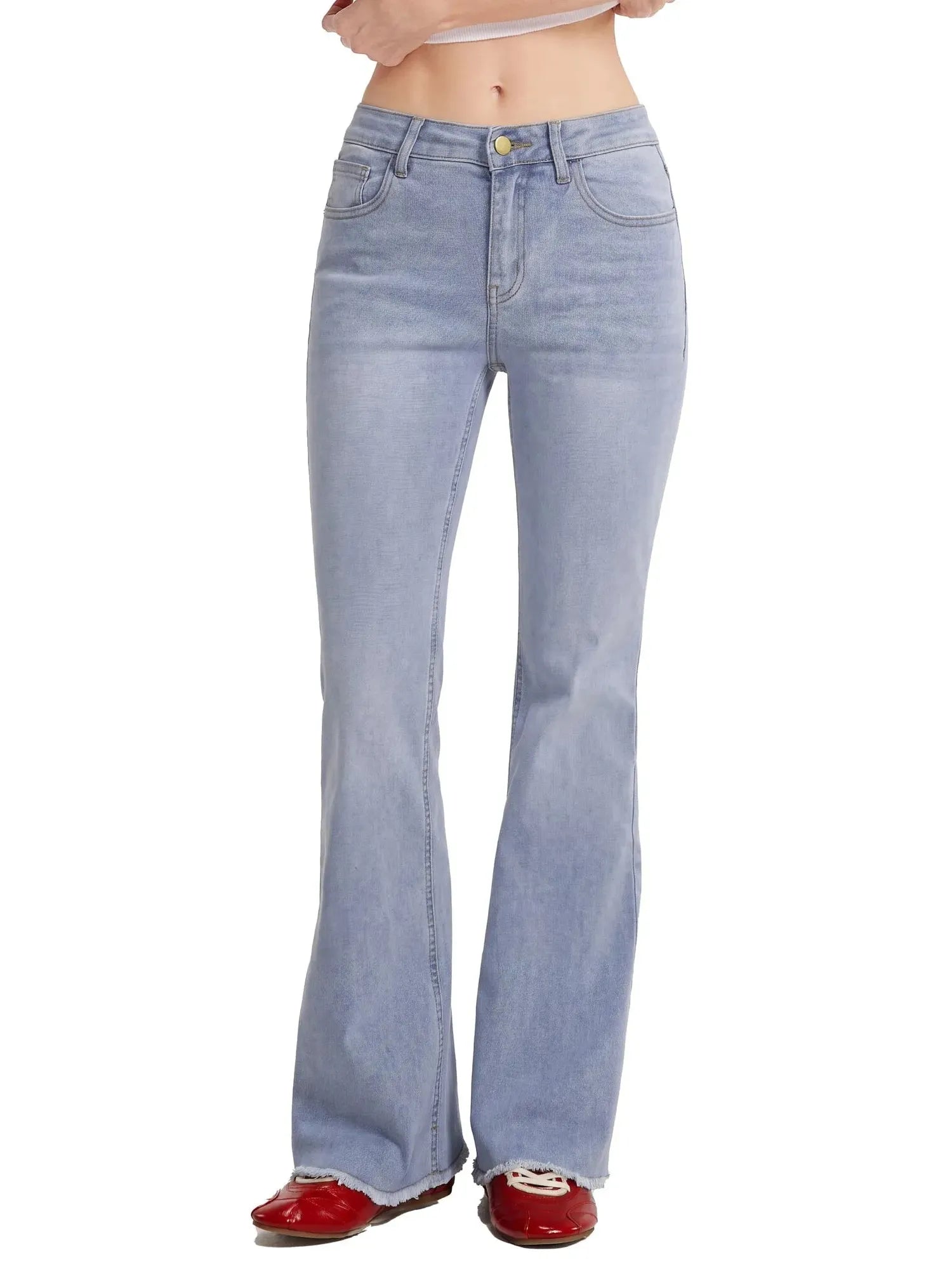 MovaFit Stretchy Bootcut Jean-SUUKSESS-Iceland Blue-2-SUUKSESS