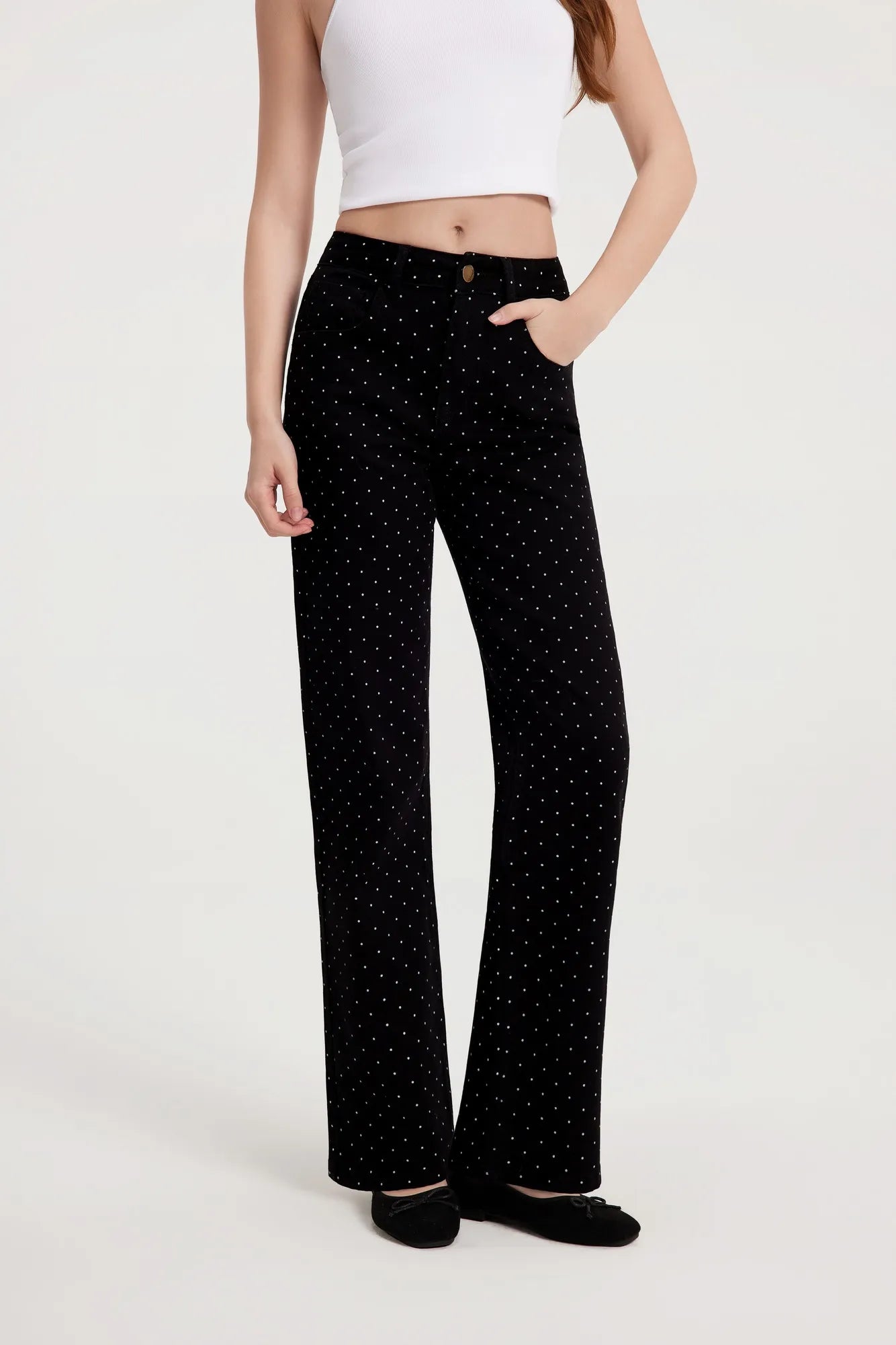 Mid-Rise Stretch Straight Leg Jeans-SUUKSESS-SUUKSESS