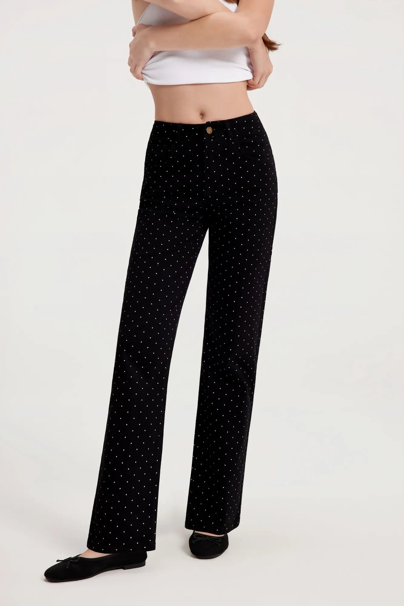 Mid-Rise Stretch Straight Leg Jeans-SUUKSESS-SUUKSESS