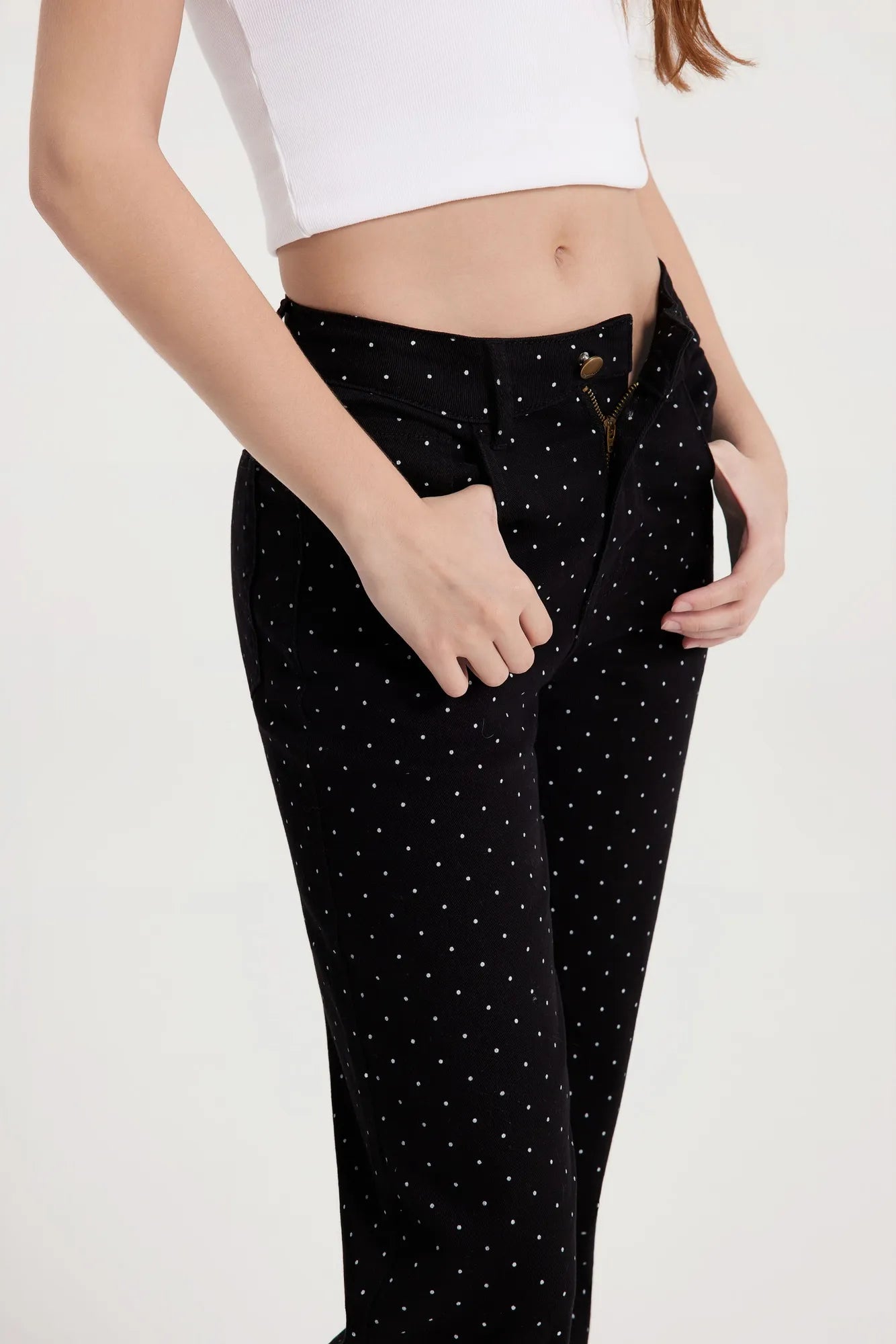 Mid-Rise Stretch Straight Leg Jeans-SUUKSESS-SUUKSESS