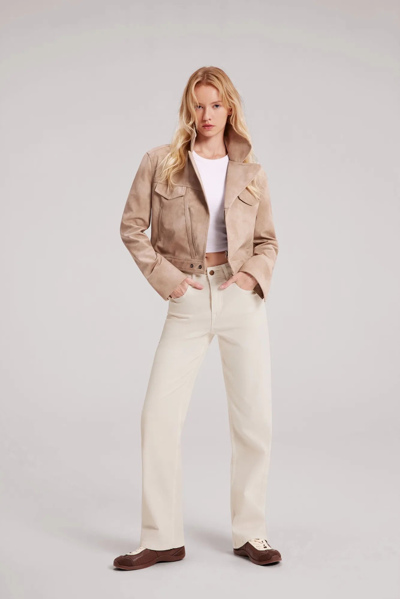 Mid-Rise Stretch Straight Leg Jeans-SUUKSESS-SUUKSESS
