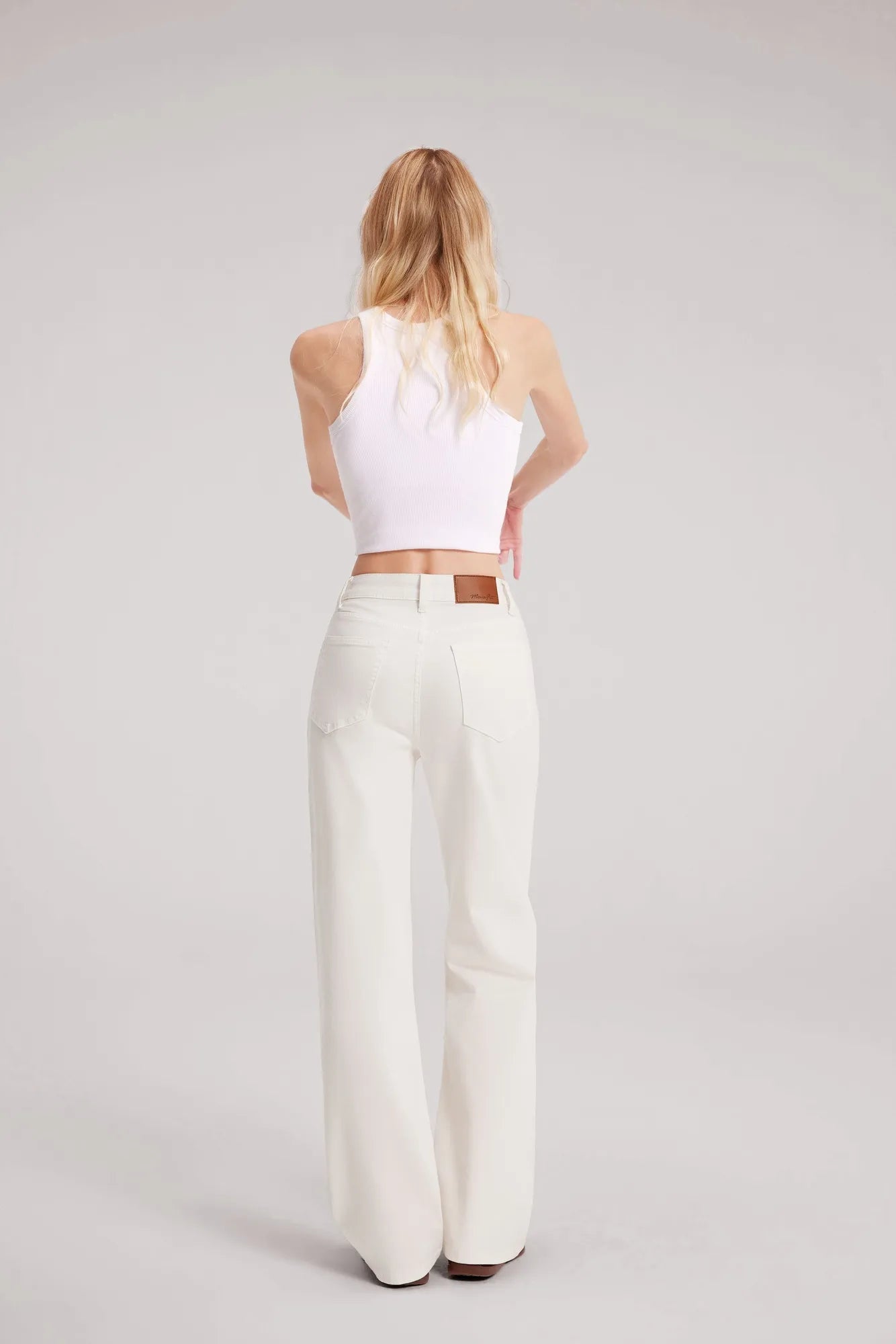 Mid-Rise Stretch Straight Leg Jeans-SUUKSESS-SUUKSESS