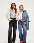 Mid-Rise Stretch Straight Leg Jeans-SUUKSESS-SUUKSESS