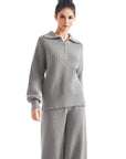 Cloud Knit Oversized Lounge Set-SUUKSESS-XS-Gray-SUUKSESS