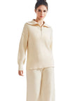 Cloud Knit Oversized Lounge Set-SUUKSESS-XS-Beige-SUUKSESS