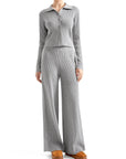 Ribbed Cardign Lounge Set-SUUKSESS-SUUKSESS