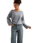 Knit Off Shoulder Sweater Shirts-Clothing-SUUKSESS-SUUKSESS