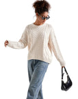 Cable Knit Sweater-Clothing-SUUKSESS-SUUKSESS