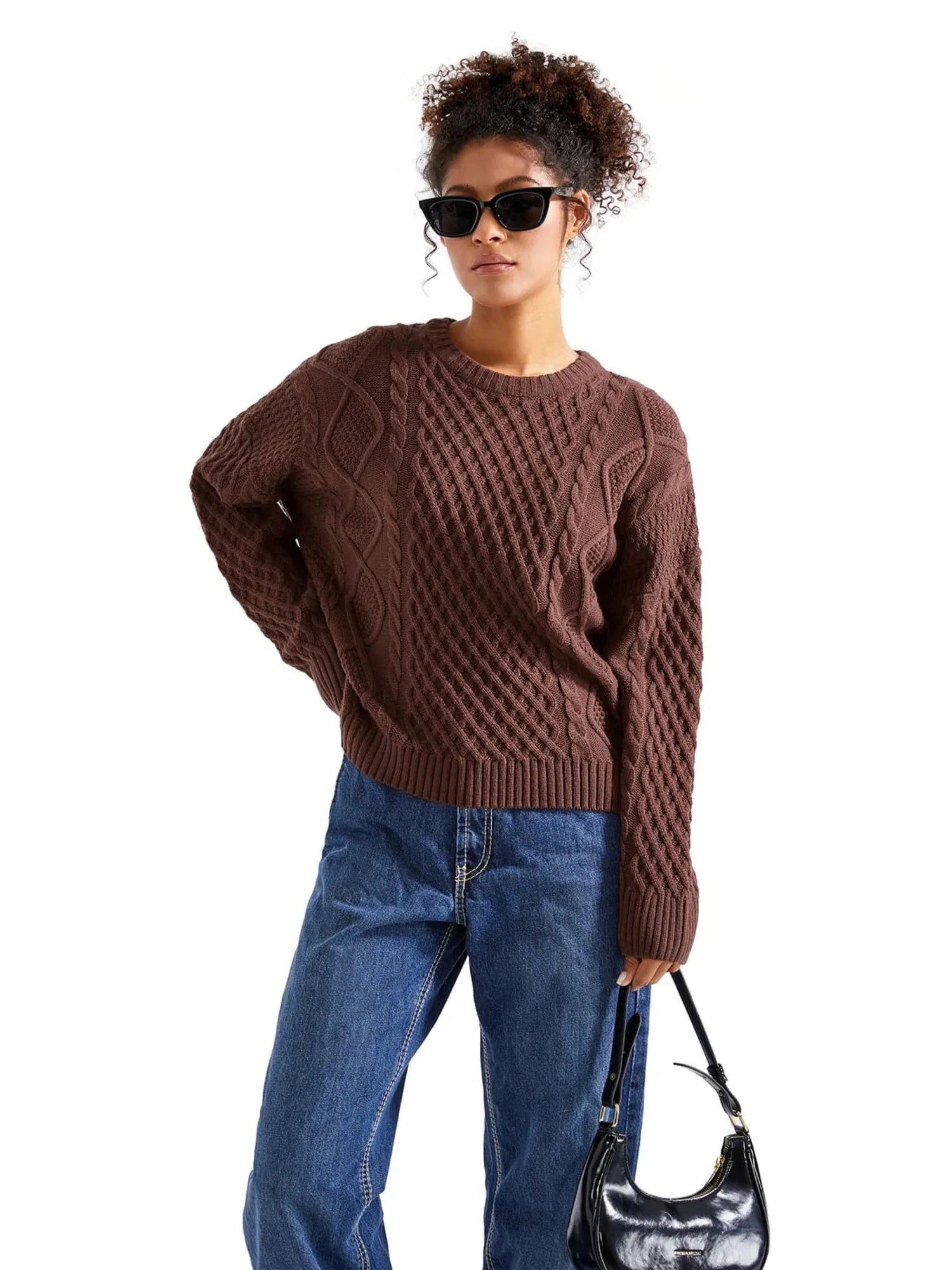 Cable Knit Sweater-Clothing-SUUKSESS-SUUKSESS