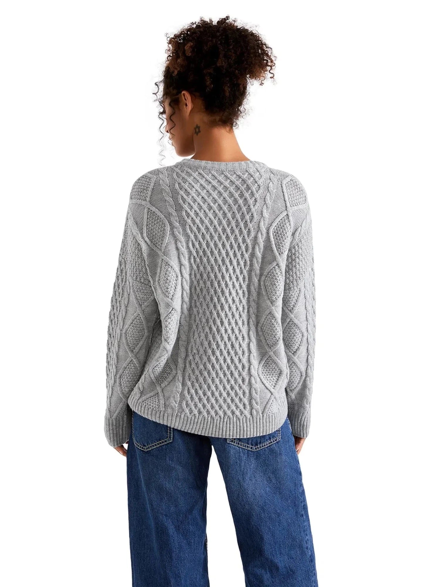 Cable Knit Sweater-Clothing-SUUKSESS-SUUKSESS