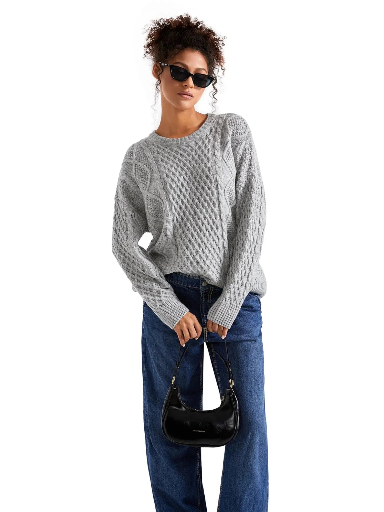 Cable Knit Sweater-Clothing-SUUKSESS-SUUKSESS