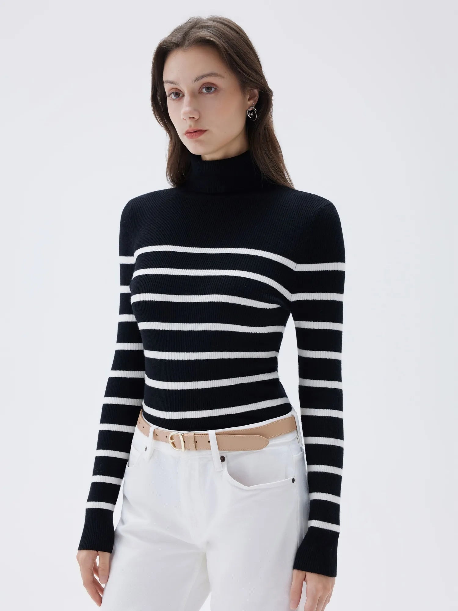 SUUKSESS Women Turtleneck Cashmere Sweater Long Sleeve Shirts Fall Basic Thermal Tops Winter Clothes-SUUKSESS-SUUKSESS