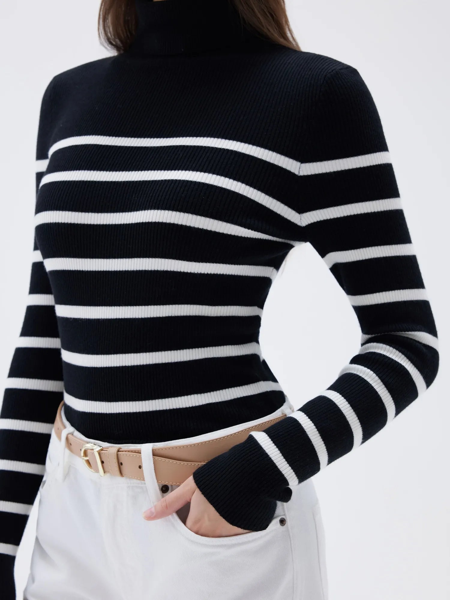 SUUKSESS Women Turtleneck Cashmere Sweater Long Sleeve Shirts Fall Basic Thermal Tops Winter Clothes-SUUKSESS-SUUKSESS