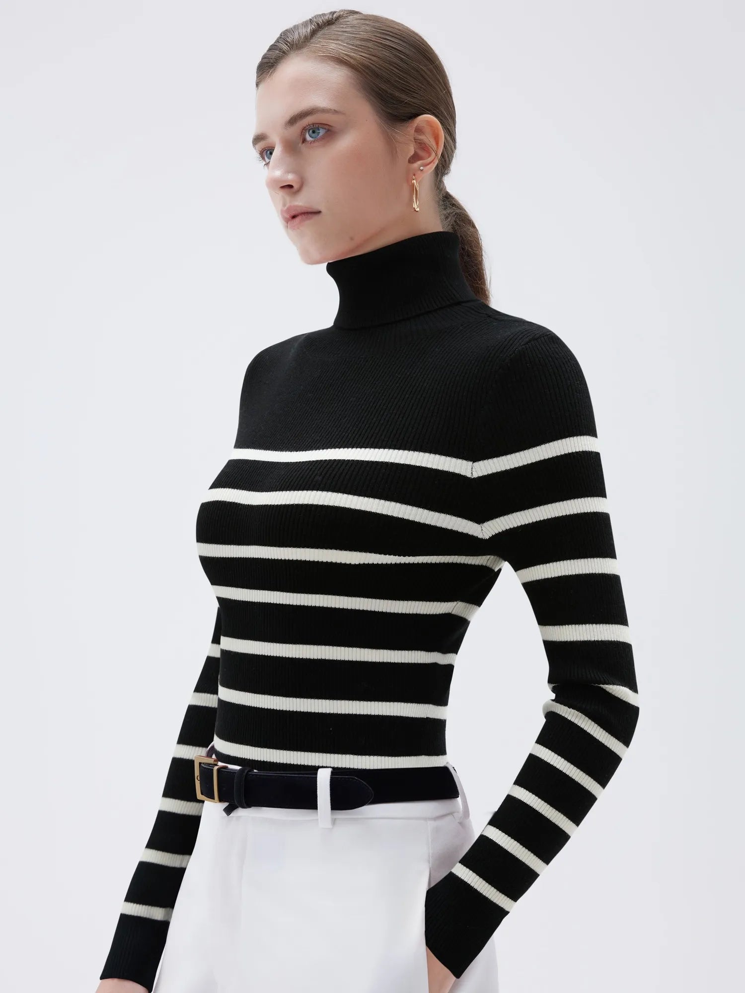 SUUKSESS Women Turtleneck Cashmere Sweater Long Sleeve Shirts Fall Basic Thermal Tops Winter Clothes-SUUKSESS-SUUKSESS