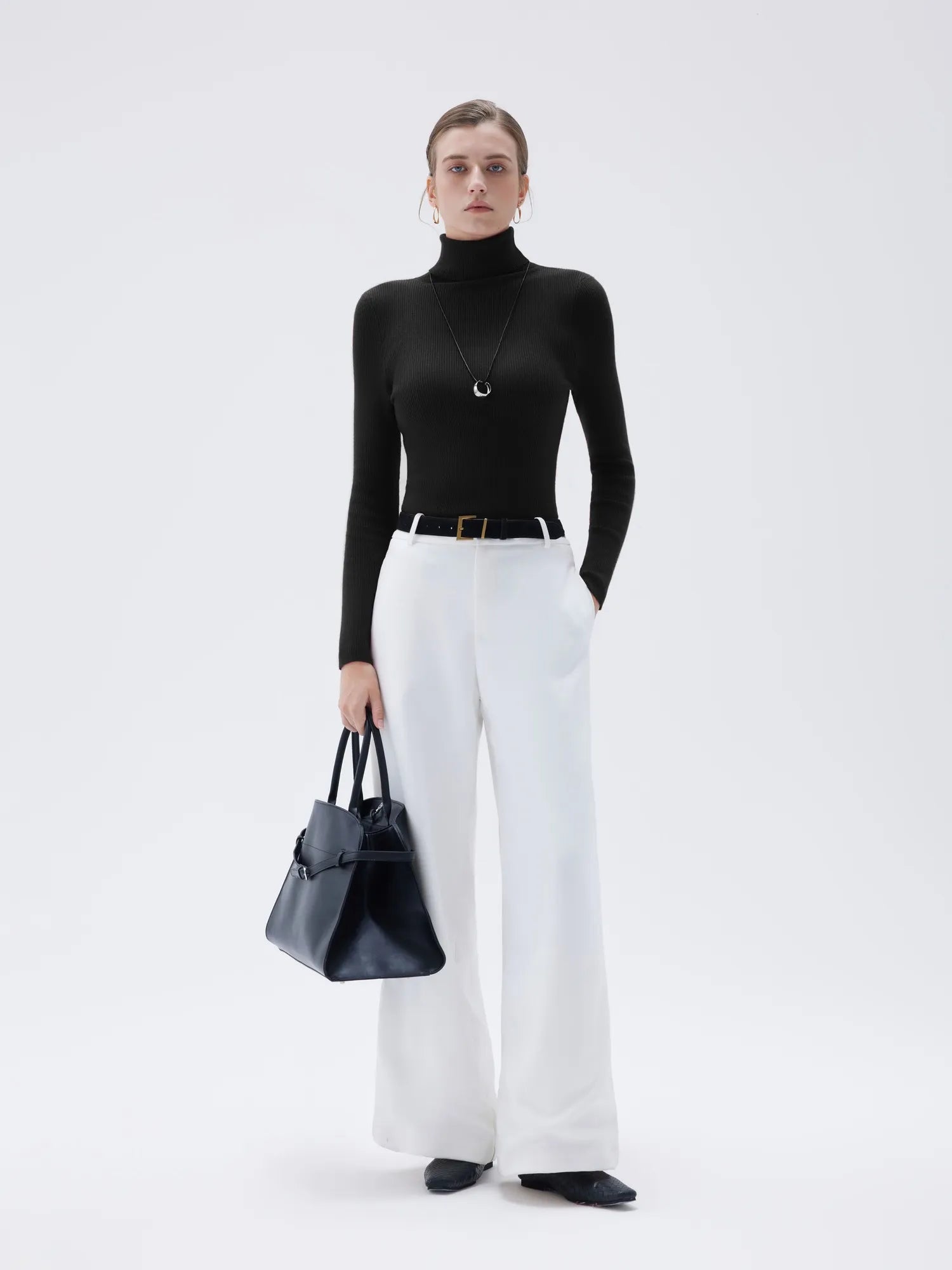 SUUKSESS Women Turtleneck Cashmere Sweater Long Sleeve Shirts Fall Basic Thermal Tops Winter Clothes-SUUKSESS-SUUKSESS