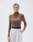 SUUKSESS Women Turtleneck Cashmere Sweater Long Sleeve Shirts Fall Basic Thermal Tops Winter Clothes-SUUKSESS-SUUKSESS